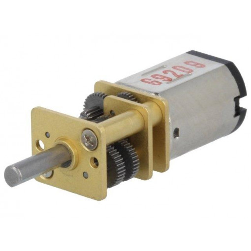 1000:1 HPCB 6V DUAL-SHAFT; Motor: DC; with gearbox; HPCB 6V; 6VDC; 1.5A; Shaft: D spring; 33rpm; POLOLU