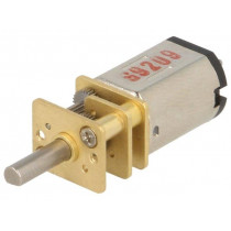 5:1 MICRO METAL GEARMOTOR HPCB DUAL; Motor: DC; with gearbox; HPCB; 6VDC; 1.5A; Shaft: D spring; POLOLU