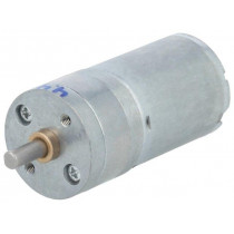 4.4:1 25DX48L MM HP 12V; Motor: DC; with gearbox; HP; 12VDC; 5.6A; Shaft: D spring; 2250rpm; POLOLU