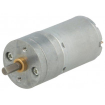 9.7:1 25DX48L MM HP 12V; Motor: DC; with gearbox; HP; 12VDC; 5.6A; Shaft: D spring; 1030rpm; POLOLU