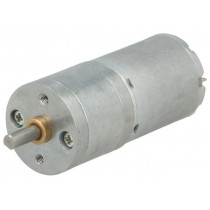 75:1 25DX54L MM HP 12V; Motor: DC; with gearbox; HP; 12VDC; 5.6A; Shaft: D spring; 130rpm; POLOLU