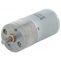 20.4:1 25DX50L MM MP 12V; Motor: DC; with gearbox; Medium Power; 12VDC; 2.1A; Shaft: D spring; POLOLU