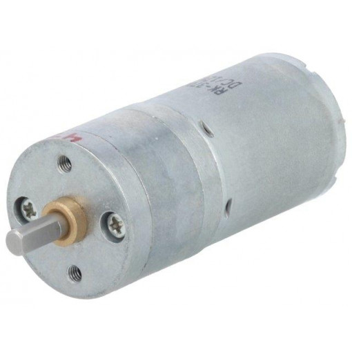 47:1 25DX52L MM MP 12V; Motor: DC; with gearbox; Medium Power; 12VDC; 2.1A; Shaft: D spring; POLOLU