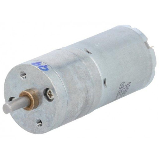 99:1 25DX54L MM MP 12V; Motor: DC; with gearbox; Medium Power; 12VDC; 2.1A; Shaft: D spring; POLOLU