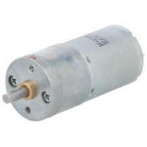 47:1 25DX52L MM LP 12V; Motor: DC; with gearbox; LP; 12VDC; 1.1A; Shaft: D spring; 110rpm; POLOLU