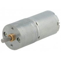 75:1 25DX54L MM LP 12V; Motor: DC; with gearbox; LP; 12VDC; 1.1A; Shaft: D spring; 71rpm; POLOLU