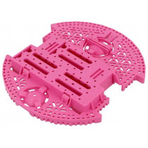 ROMI CHASSIS BASE PLATE - PINK; Chassis; POLOLU Romi; pink; Kit: Romi chassis; 165mm; POLOLU