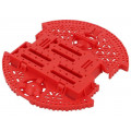 ROMI CHASSIS BASE PLATE - RED; Chassis; POLOLU Romi; red; Kit: Romi chassis; 165mm; POLOLU