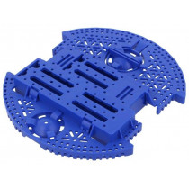 ROMI CHASSIS BASE PLATE - BLUE; Chassis; POLOLU Romi; blue; Kit: Romi chassis; 165mm; POLOLU