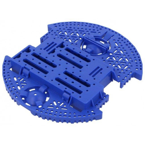 ROMI CHASSIS BASE PLATE - BLUE; Chassis; POLOLU Romi; blue; Kit: Romi chassis; 165mm; POLOLU