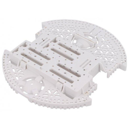 ROMI CHASSIS BASE PLATE - WHITE; Chassis; POLOLU Romi; white; Kit: Romi chassis; 165mm; POLOLU