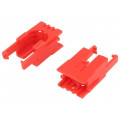 ROMI CHASSIS MOTOR CLIP PAIR - RED; Bracket; red; Series: POLOLU Romi; POLOLU