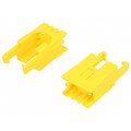 ROMI CHASSIS MOTOR CLIP PAIR - YELLOW; Bracket; yellow; Series: POLOLU Romi; POLOLU