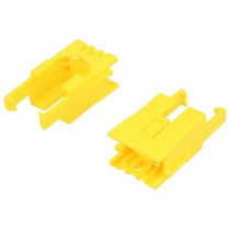 ROMI CHASSIS MOTOR CLIP PAIR - YELLOW; Bracket; yellow; Series: POLOLU Romi; POLOLU