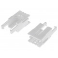 ROMI CHASSIS MOTOR CLIP PAIR - WHITE; Bracket; white; Series: POLOLU Romi; POLOLU
