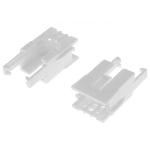 ROMI CHASSIS MOTOR CLIP PAIR - WHITE; Bracket; white; Series: POLOLU Romi; POLOLU