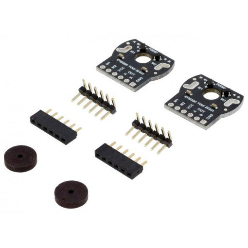ROMI ENCODER PAIR KIT 12 CPR 3.5-18V; Sensor: Hall; Pcs: 2; encoders,magnet; 3.5÷18VDC; soldered,push-in; POLOLU