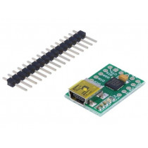 391; Module: converter; USB-UART; USB B mini; 5VDC; 921.6kbps; POLOLU 391; Module: converter; USB-UART; USB B mini; 5VDC; 921.6kbps; POLOLU