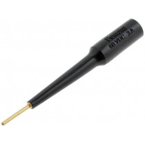 3563-0; Test probe; 3A; black; Tip diameter: 1.6mm; Socket size: 4mm; 70VDC; POMONA