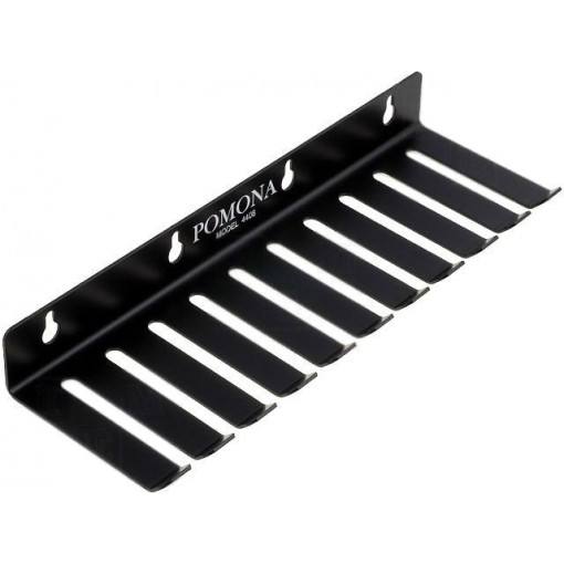 4408 POMONA; Hanger for test leads; Number of slots: 10; Mat: steel; L: 279.4mm; POMONA