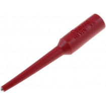 4690-2; Test probe; 5A; red; Tip diameter: 0.76mm; Socket size: 4mm; 70VDC; POMONA