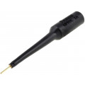 4691-0; Test probe; 5A; black; Tip diameter: 0.76mm; Socket size: 4mm; POMONA