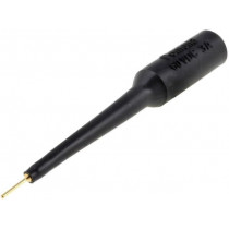 4691-0; Test probe; 5A; black; Tip diameter: 0.76mm; Socket size: 4mm; POMONA
