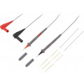 6341; Set of test leads; Inom: 3A; Len: 1m; red, black, gray; POMONA