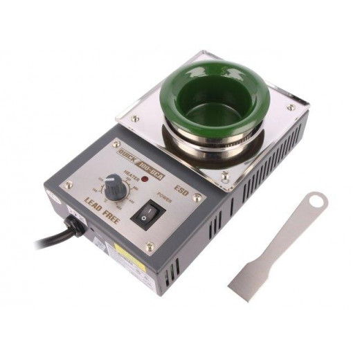 QUICK 100-6CA; Device: soldering pot; 600W; 150÷450°C; 54mm; 230VAC; Plug: EU; QUICK QUICK 100-6CA; Device: soldering pot; 600W; 150÷450°C; 54mm; 230VAC; Plug: EU; QUICK