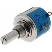 ; Potentiometer: shaft; multiturn; 50kΩ; 2W; ±5%; 6.35mm; linear; SR PASSIVES