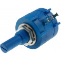 POT2218P-20K; Potentiometer: shaft; multiturn; 20kΩ; 2W; ±5%; 6.35mm; linear; SR PASSIVES