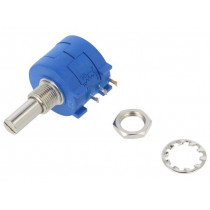 POT2218P2-5K; Potentiometer: shaft; 5kΩ; 2W; ±5%; 6.35mm; linear; wirewound; SR PASSIVES