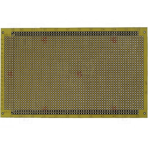 ; Board: universal; single sided,prototyping; W: 100mm; L: 160mm; 