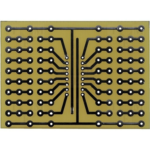 ; Board: universal; single sided,prototyping; W: 52mm; L: 72mm; 