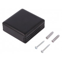 PP116N; Enclosure: for alarms; X: 71mm; Y: 71mm; Z: 27mm; ABS; black; SUPERTRONIC