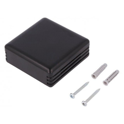 PP116N; Enclosure: for alarms; X: 71mm; Y: 71mm; Z: 27mm; ABS; black; SUPERTRONIC