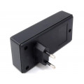 ; Enclosure: for power supplies; X: 120mm; Y: 56mm; Z: 31mm; ABS; black; SUPERTRONIC
