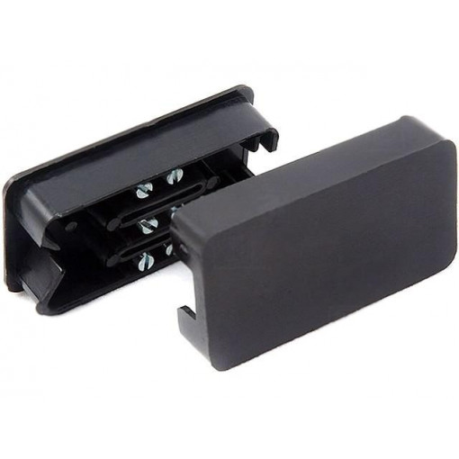 ; Enclosure: junction box; X: 49mm; Y: 25.5mm; Z: 11mm; ABS; black; SUPERTRONIC ; Enclosure: junction box; X: 49mm; Y: 25.5mm; Z: 11mm; ABS; black; SUPERTRONIC