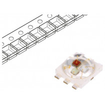 PP6N-1LFE-P; Power LED; RGB; 140°; 150mA; Pmax: 1W; 4x4x1.85mm; Case: PLCC6; SMD; ProLight Opto