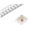 PP6N-3LFE; Power LED; RGB; 140°; 350mA; Pmax: 3W; 4x4x1.85mm; Case: PLCC6; SMD; ProLight Opto