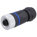 PXPPAM12FBF03ASTPG9; Plug; M12; PIN: 3; female; A code-DeviceNet / CANopen; for cable; BULGIN PXPPAM12FBF03ASTPG9; Plug; M12; PIN: 3; female; A code-DeviceNet / CANopen; for cable; BULGIN