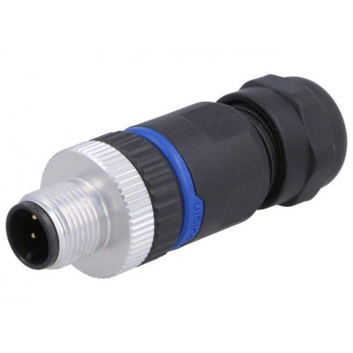 PXPPAM12FIM03ASTPG9; Plug; M12; PIN: 3; male; A code-DeviceNet / CANopen; for cable; BULGIN