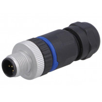 PXPPAM12FIM05ASTPG9; Plug; M12; PIN: 5; male; A code-DeviceNet / CANopen; for cable; BULGIN
