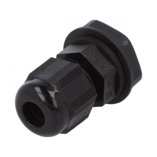PPC7 BK080; Cable gland; PG7; IP66,IP68; Mat: polyamide; black; Pcs: 10; ALPHA WIRE