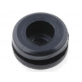 ; Grommet; with bulkhead; Ømount.hole: 9.9mm; Øhole: 6.4mm; PVC; ESSENTRA