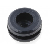 ; Grommet; with bulkhead; Ømount.hole: 9.9mm; Øhole: 6.4mm; PVC; ESSENTRA ; Grommet; with bulkhead; Ømount.hole: 9.9mm; Øhole: 6.4mm; PVC; ESSENTRA