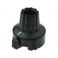 4331.6031; Precise knob; Shaft d: 6mm; Ø22.8x23.1mm; Colour: black; MENTOR