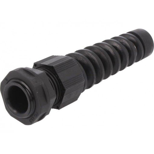PPS13 BK080; Cable gland; with strain relief; PG13,5; IP66,IP68; black; Pcs: 10; ALPHA WIRE