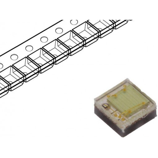 PQ2A-4FGE; LED; green; 130°; 350mA; λd: 515-535nm; 80÷94lm; 1.6x1.6x0.75mm; ProLight Opto