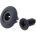 PR-1; Rivet; polyamide; Panel cutout diam: 8mm; Colour: black; FIX&FASTEN PR-1; Rivet; polyamide; Panel cutout diam: 8mm; Colour: black; FIX&FASTEN